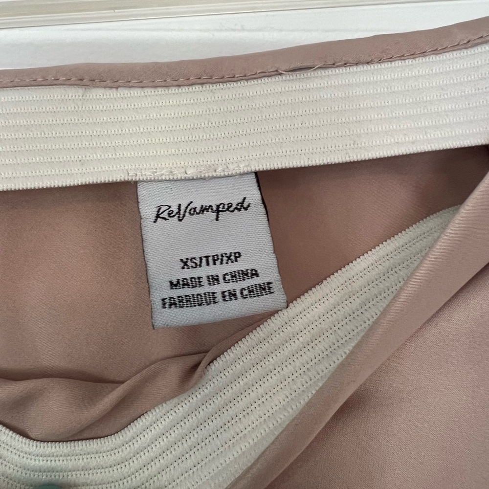 Revamped Soft Pink Satin Blouse